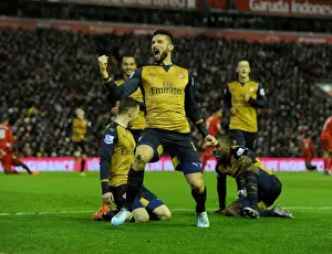 Liverpool V Arsenal 2015-16 Prints: Olivier Giroud's Hat-Trick: Arsenal's Thrilling Victory Over Liverpool in the Premier League 2015-16