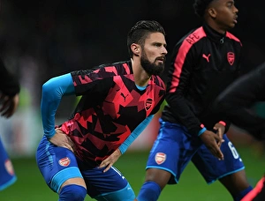 FC BATE Borisov V Arsenal 2017-18 Prints: Olivier Giroud's Pre-Match Routine: Arsenal FC vs