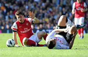 Fulham V Arsenal 2012-13 Prints: Olivier Giroud's Red Card Controversy: Fulham vs. Arsenal, Premier League 2012-13