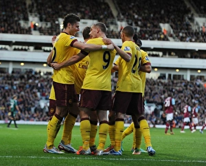 West Ham United V Arsenal 2012-13 Prints: Olivier Giroud's Strike: Arsenal's First Goal vs. West Ham United (2012-13)