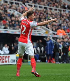 Newcastle United V Arseal 2014/15 Prints: Olivier Giroud's Strike: Newcastle United vs. Arsenal, Premier League 2014-2015