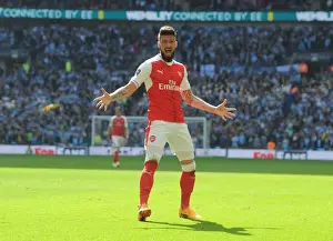 Arsenal V Manchester City - FA Cup 1/2 Final 2017 Prints: Olivier Giroud's Stunning FA Cup Semi-Final Goal: Arsenal vs Manchester City