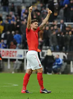 Olivier Giroud's Triumph: Newcastle Victory - Arsenal Fans Adoration, March 2015