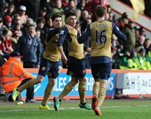 Bournemouth V Arsenal 2015-16 Prints: Oxlade-Chamberlain Scores His Second Goal: Arsenal's Victory at Bournemouth (2015-16)