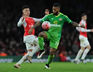 Arsenal V Sunderland FA Cup 2015-16 Prints: Oxlade-Chamberlain vs Lens: Arsenal's FA Cup Battle at The Emirates