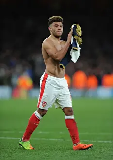 Arsenal V Bayern Munich 2016-17 Prints: Oxlade-Chamberlain's Disappointment: Arsenal FC vs