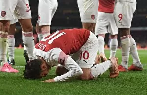 Arsenal v Leicester City 2018-19 Collection: Ozil goal 9 181022WAFC