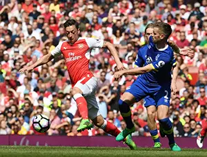 Arsenal V Everton 2016-17 Prints: Ozil vs. Schneiderlin: Clash at the Emirates - Arsenal v Everton, Premier League 2016-17