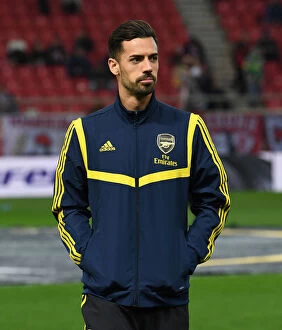 Images Dated 20th February 2020: Pablo Mari Gears Up for Olympiacos-Arsenal Europa League Showdown in Piraeus, 2020