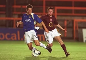 Images Dated 22nd September 2005: Paddy Cregg (Arsenal) Jason Pearce (Portsmouth)