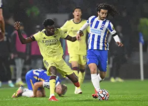 Brighton And Hove Albion V Arsenal 2021-22 Prints: Partey vs Cucurella: Battle in the Premier League - Brighton & Hove Albion vs Arsenal (2021-22)