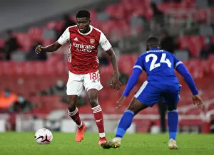 Images Dated 25th October 2020: Partey vs Mendy: A Battle in Empty Emirates - Arsenal vs Leicester City, 2020-21 Premier League
