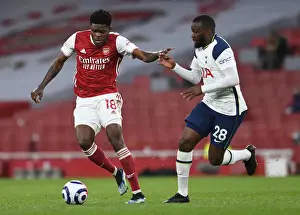 Arsenal V Tottenham Hotspur 2020-21 Prints: Partey vs. Ndombele: A Premier League Battle - Arsenal vs. Tottenham