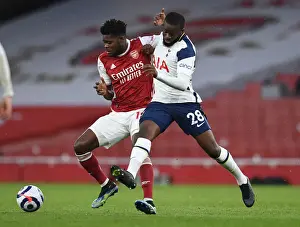 Arsenal V Tottenham Hotspur 2020-21 Prints: Partey vs. Ndombele: A Premier League Rivalry Ignites at Emirates Stadium