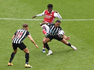 Newcastle United V Arsenal 2020-21 Prints: Partey vs Wilson: Thrilling Clash in Empty St