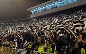 Images Dated 28th September 2010: Partizan fans. Partizan Belgrade 1: 3 Arsenal. UEFA Champions League, FK Partizan Stadium