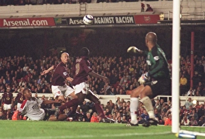 Pascal Cygan scores his 2nd and Arsenals 4th goal. Arsenal 4:1 Fulham
