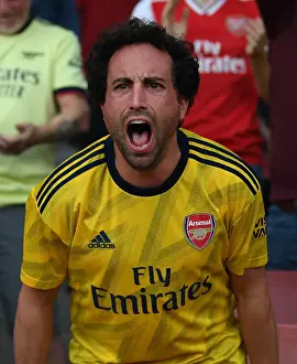 Passionate Arsenal Fan at Emirates Stadium: Arsenal vs. Tottenham, London Derby, Premier League 2021-22