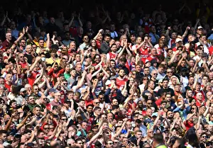 Passionate Arsenal Fans at Emirates Stadium: Arsenal vs Leeds United, Premier League 2021-22