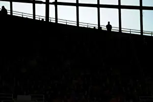 Arsenal V Leicester City 2015-16 Prints: Passionate Arsenal Fans at Emirates Stadium: Arsenal vs Leicester City