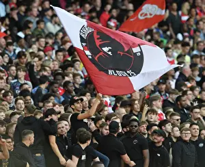 Passionate Arsenal vs Liverpool Clash: A Sea of Fans at Emirates Stadium, Premier League 2022-23