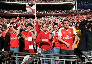 Arsenal V Manchester City - FA Cup 1/2 Final 2017 Prints: The Passionate Showdown: Arsenal Fans at the FA Cup Semi-Final vs Manchester City