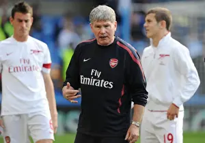 Chelsea V Arsenal 2010-11 Prints: Pat Rice at Stamford Bridge: Arsenal's Assistant Manager Amidst Chelsea's 2-0 Victory