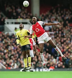 Images Dated 16th November 2006: Patrick Vieira (Arsenal) Jay-Jay Okocha (Bolton)