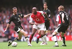 Patrick Vieira (Arsenal) Roy Keane and Darren Fletcher (Man Utd)
