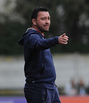 Pedro Martinez Losa the Arsenal Ladies Manager. Arsenal Ladies 2: 2 Notts County Ladies