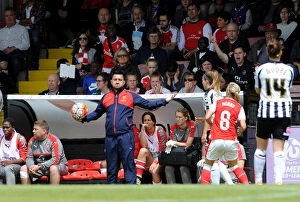Arsenal Ladies V Notts County WSL 10th July 2016 Prints: Pedro Martinez Losa (Arsenal Ladies Manager)
