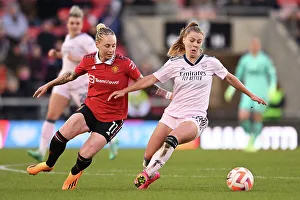 Manchester United Women V Arsenal Women 2022-23 Prints: Pelova's Thrilling Showdown: Manchester United vs