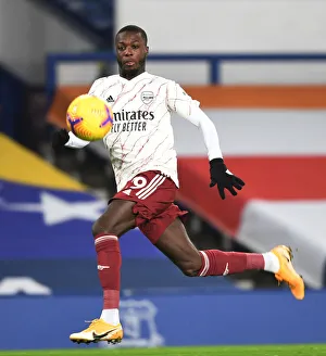 Everton V Arsenal 2020-21 Prints: Pepe in Action: Everton vs Arsenal, Premier League 2020-21