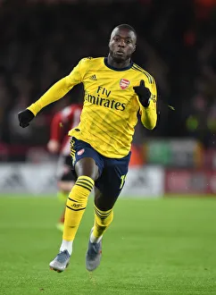 Pepe in Action: Sheffield United vs. Arsenal Premier League Clash (2019-20)