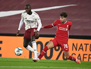 Pepe Breaks Through Empty Anfield: Arsenal vs. Liverpool in Carabao Cup Showdown