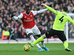 Arsenal V Sheffield United 2019-20 Prints: Pepe Outwits Fleck: Arsenal's Star Winger Dazzles in Premier League Clash