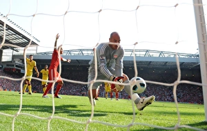 Liverpool V Arsenal 2010-11 Prints: Pepe Reina's Own Goal: Liverpool vs. Arsenal, 1-1 Stunner at Anfield