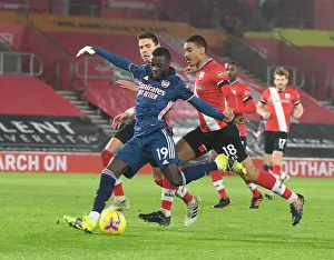 Pepe Scores First Arsenal Goal in Empty Southampton Stadium, January 2021 (Southampton vs Arsenal, Premier League)