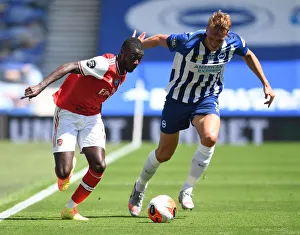 Brighton And Hove Albion V Arsenal 2019-20 Prints: Pepe vs. Burn: A Deserted Battle – Arsenal vs