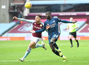 Aston Villa V Arsenal 2020-21 Prints: Pepe vs. Cash: Aston Villa vs. Arsenal