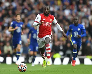 Arsenal V Chelsea 2021-22 Prints: Pepe vs Chelsea Showdown: 2021-22 Premier League Clash at Emirates Stadium