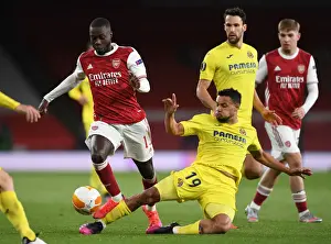 Pepe vs. Coquelin: A Riveting Rivalry in Empty Emirates Stadium - Arsenal vs. Villarreal UEFA Europa League Semi-Final Clash