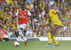 Watford V Arsenal 2019-20 Prints: Pepe vs Kabasele: Battle at Vicarage Road - Watford vs Arsenal, Premier League 2019-20