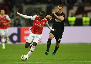 Eintracht Frankfurt V Arsenal 2019-20 Prints: Pepe vs. Kohr: Clash in the Europa League - Eintracht Frankfurt vs. Arsenal FC (Group F)