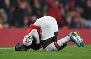 Arsenal V Manchester United 2019-20 Prints: Pepe vs Manchester United: Arsenal Star Clashes in Premier League Showdown