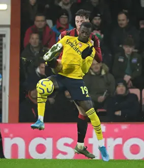 Pepe vs Simpson: Intense Clash in the Premier League - AFC Bournemouth vs Arsenal FC (December 2019)