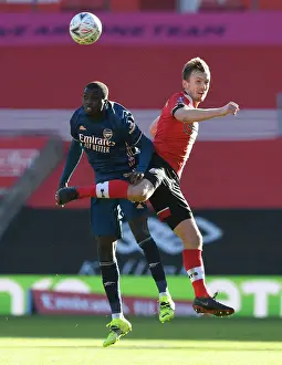 Pepe vs Ward-Prowse: FA Cup Clash Between Southampton and Arsenal Amidst Empty Stands
