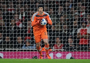 Arsenal V Bayern Munich 2015/16 Prints: Petr Cech in Action: Arsenal vs. Bayern Munich, UEFA Champions League 2015/16