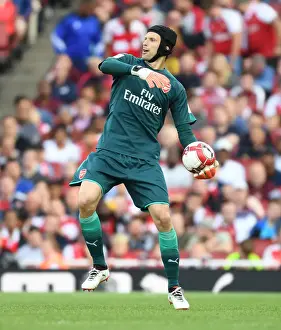 Arsenal V Seville - Emirates Cup 2017-18 Prints: Petr Cech in Action: Arsenal vs Sevilla FC - Emirates Cup 2017-18