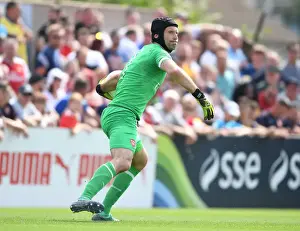 Borehamwood V Arsenal 2018-19 Prints: Petr Cech in Action: Arsenal's Pre-Season Battle at Borehamwood (2018)